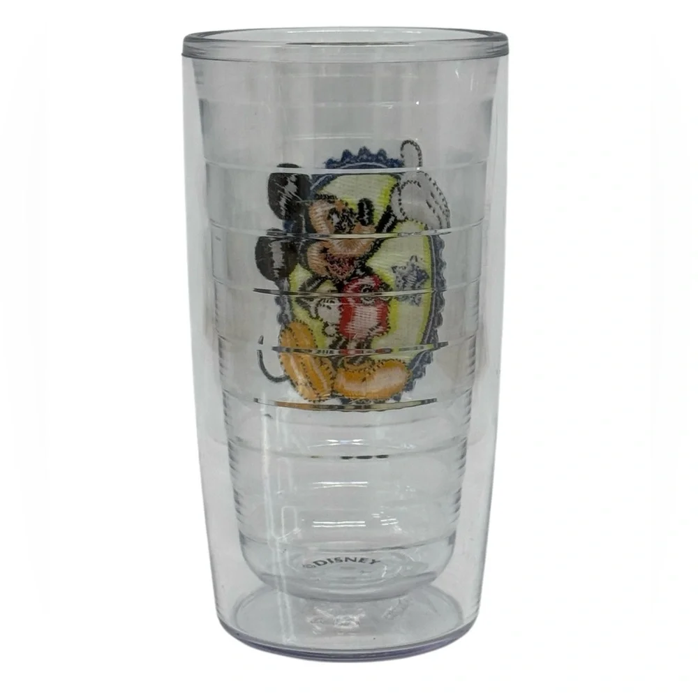 4-Vintage Disney Tervis Mickey Mouse 10oz Tumblers–Made in USA Dishwasher Safe
